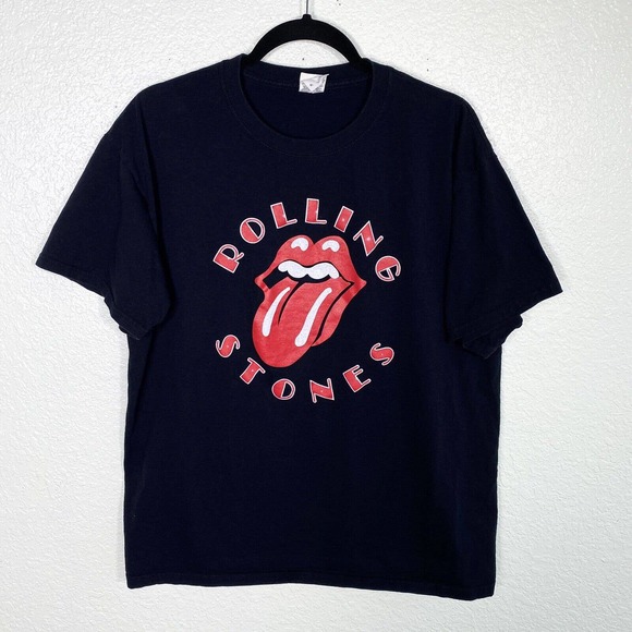Vintage Rolling Stones Graphic Tee Shirt Adult XL Jerzees Heavyweight Cotton - Picture 1 of 5